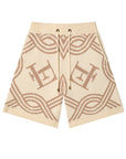Monogram Knitted Creme Shorts