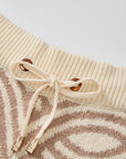 Monogram Knitted Creme Shorts