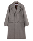Structured Overcoat Brushed Brown