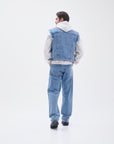 Acid Washed Denim Vest