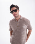 Waffle Beige Poloshirt