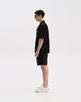 Island Black Shortsleeve Shirt
