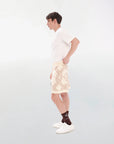 Monogram Knitted Creme Shorts