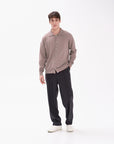 Boucle Knitted Mocha Shirt