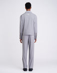 Patched Workwear Gray Jacket