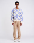 Monogram Knitted Hoodie