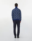 Monogram Knitted Jacket Blue