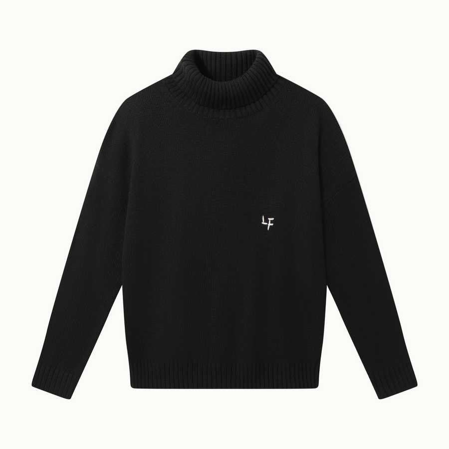 Signature Black Turtleneck