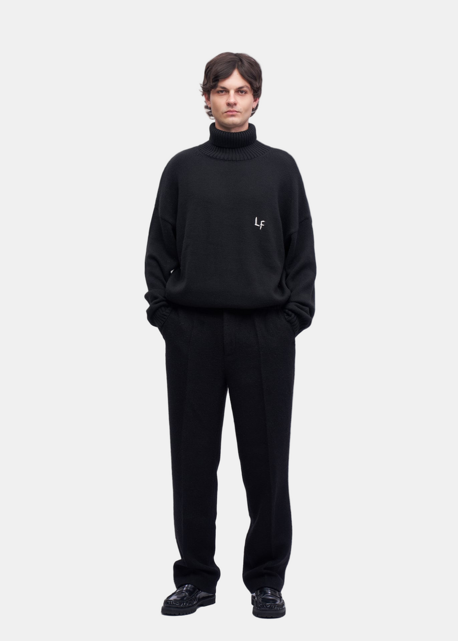 Signature Black Turtleneck