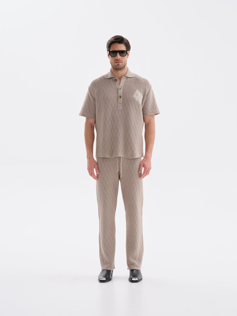 Waffle Beige Pants