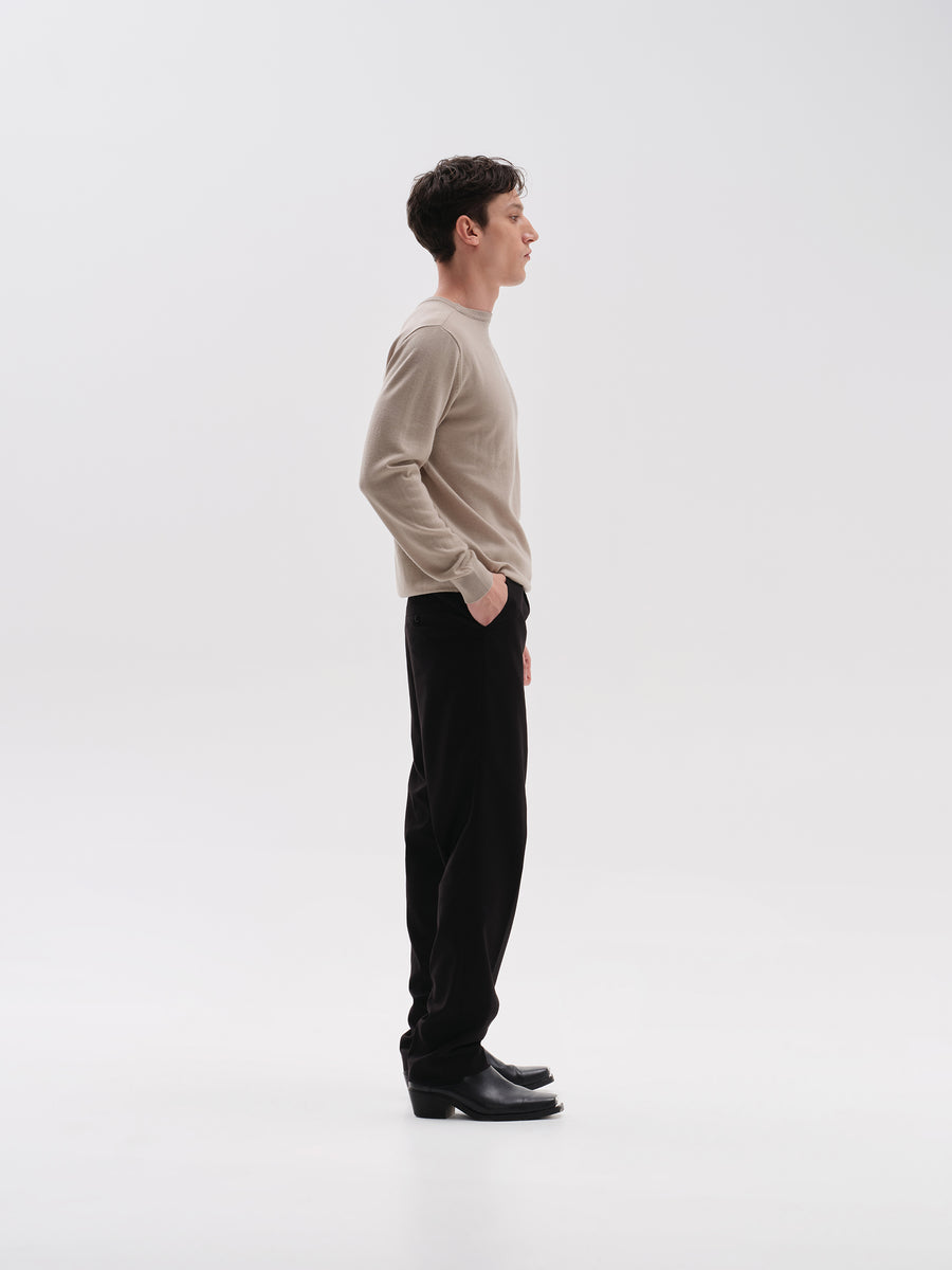 Black Regular Pants