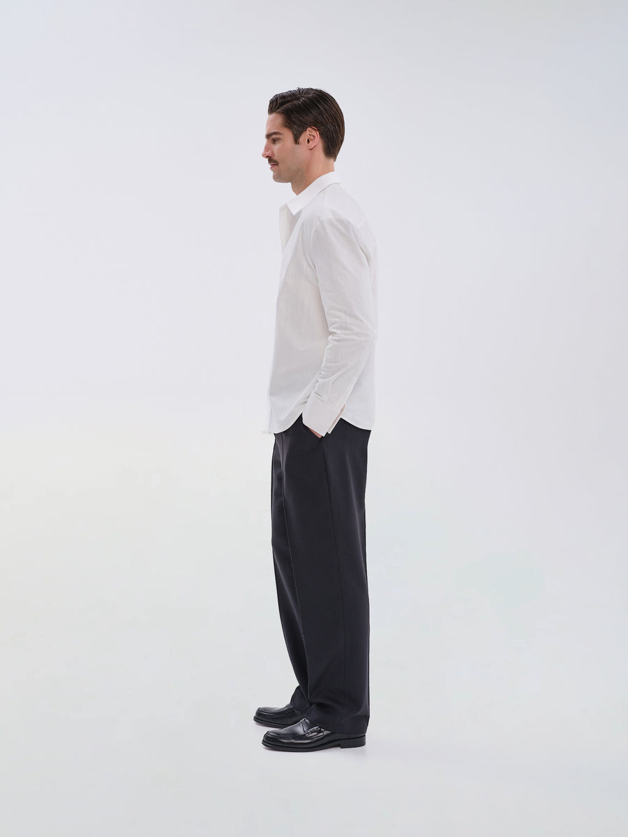 Straight Fitted Offwhite Shirt