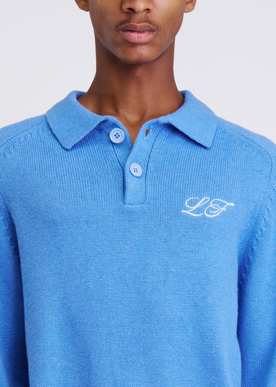 80's Longsleeve Knitted Poloshirt