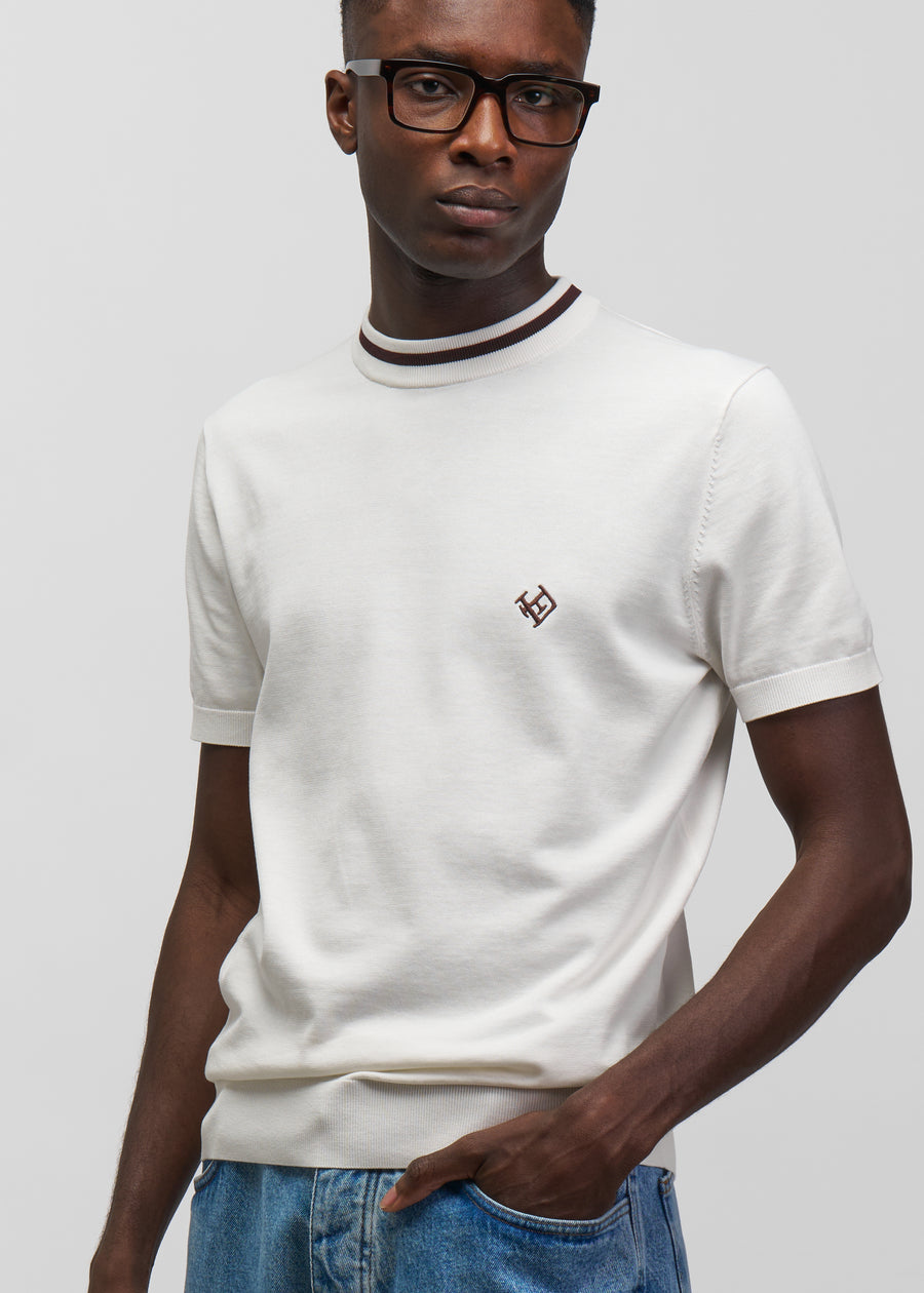 LF Logo Creme Knit Tshirt