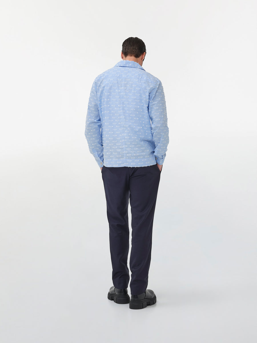 Dark Blue Pleated Pants