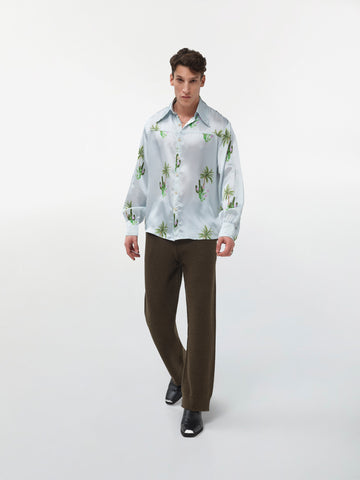 The Palm Silk Shirt