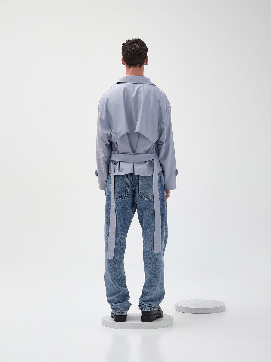 Acid Washed Denim Pants