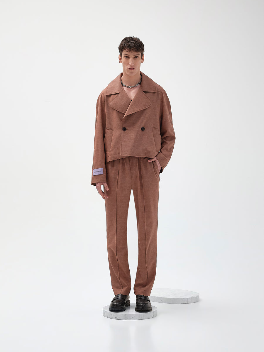 Cropped Doublebreasted Jacket